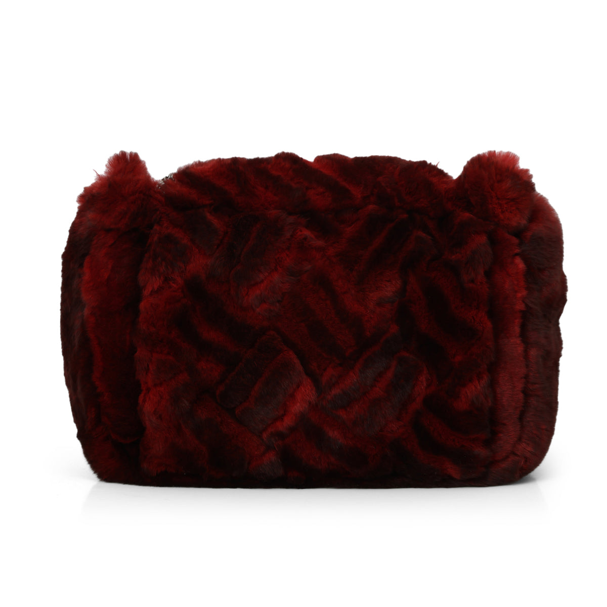 CC Rabbit Fur Flap Bag