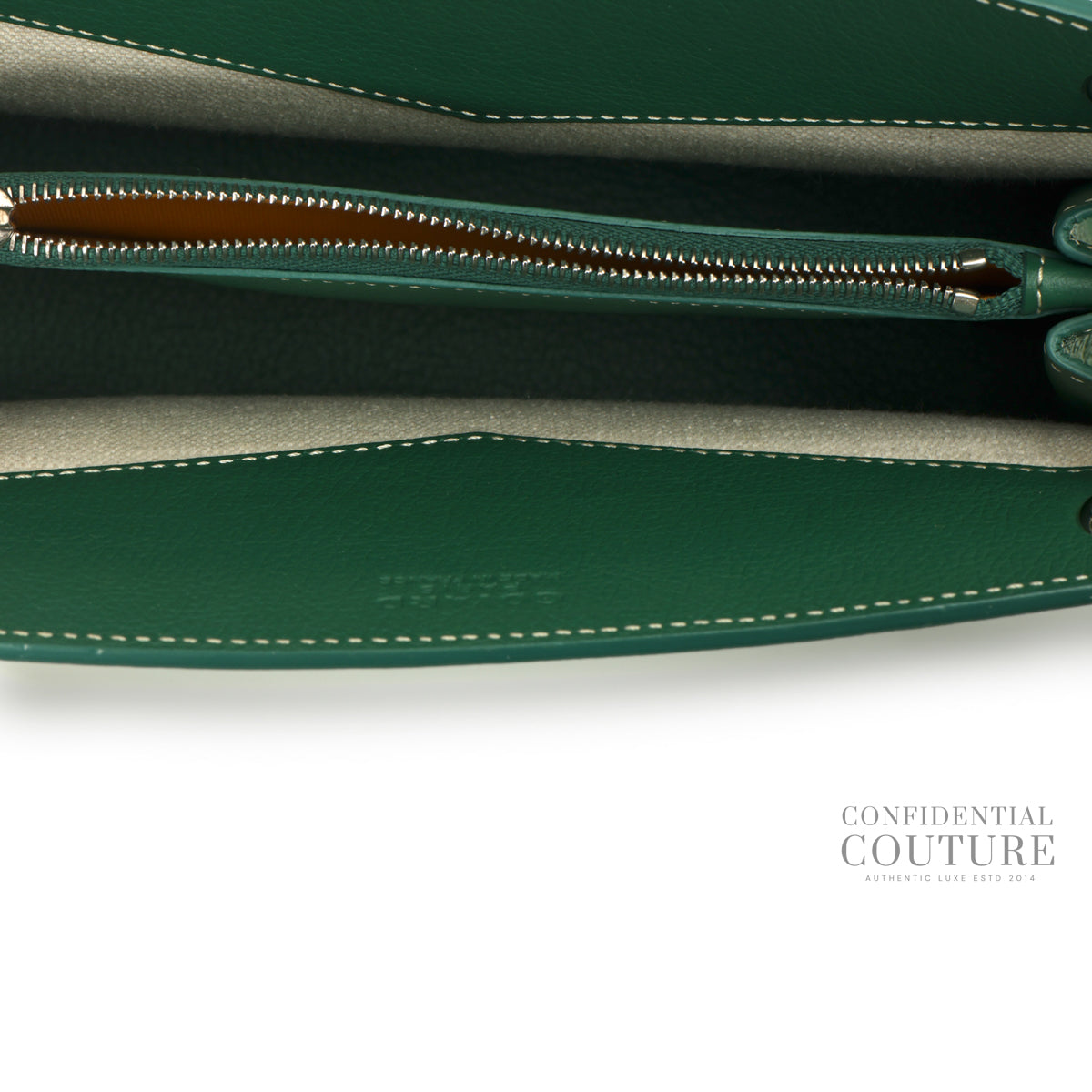 Rouette Structure Mini Bag Green Goyardine Palladium Hardware