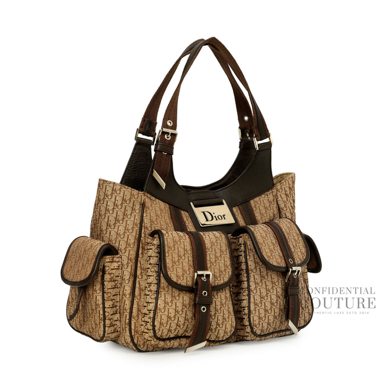 Beige/Brown Diorissimo Hobo Bag