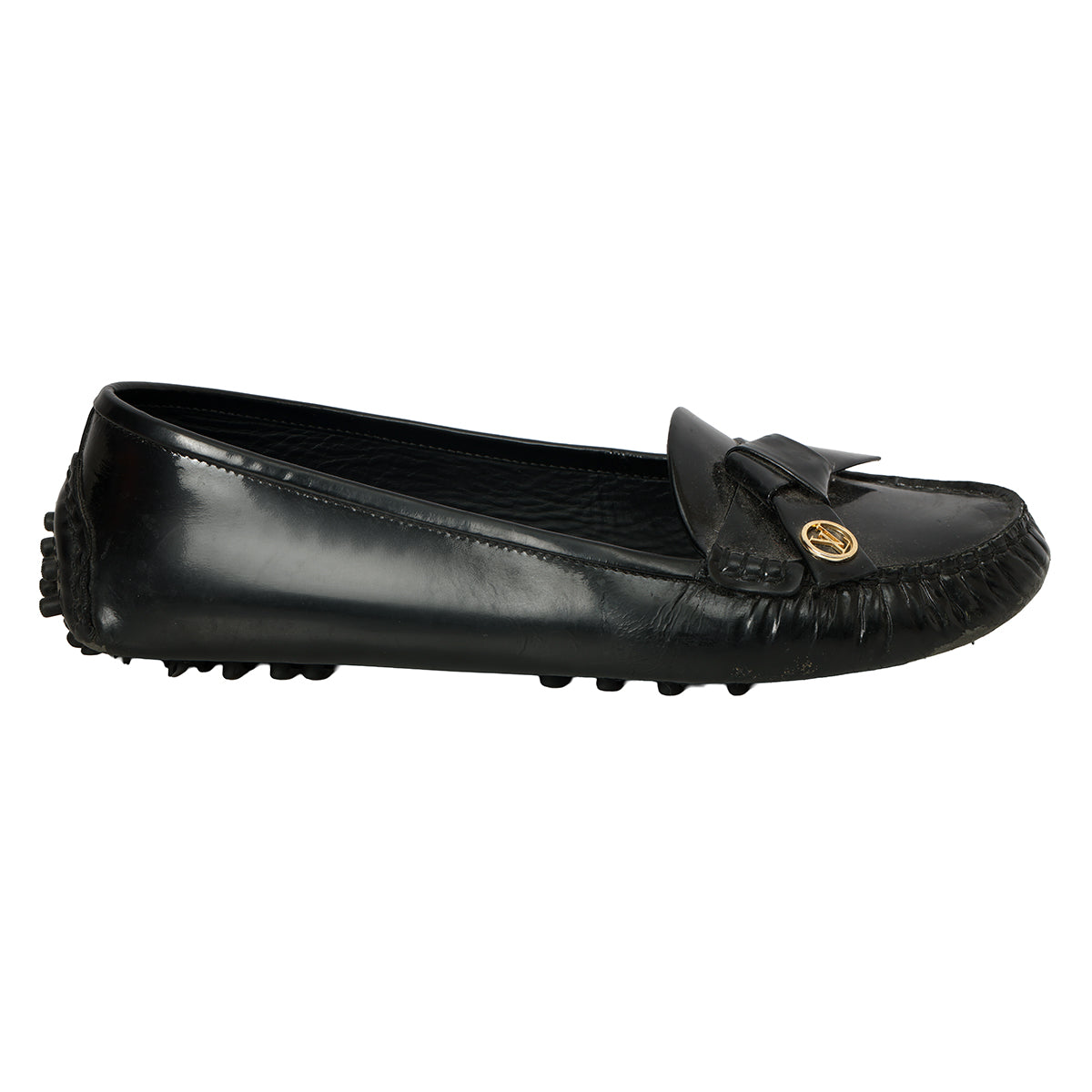 Signature Logo Patent Leather Oxford Loafers EU 37 | UK 4 | US 6.5