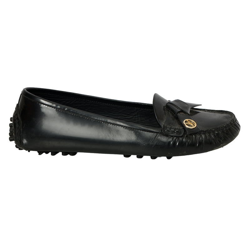 Signature Logo Patent Leather Oxford Loafers EU 37 | UK 4 | US 6.5