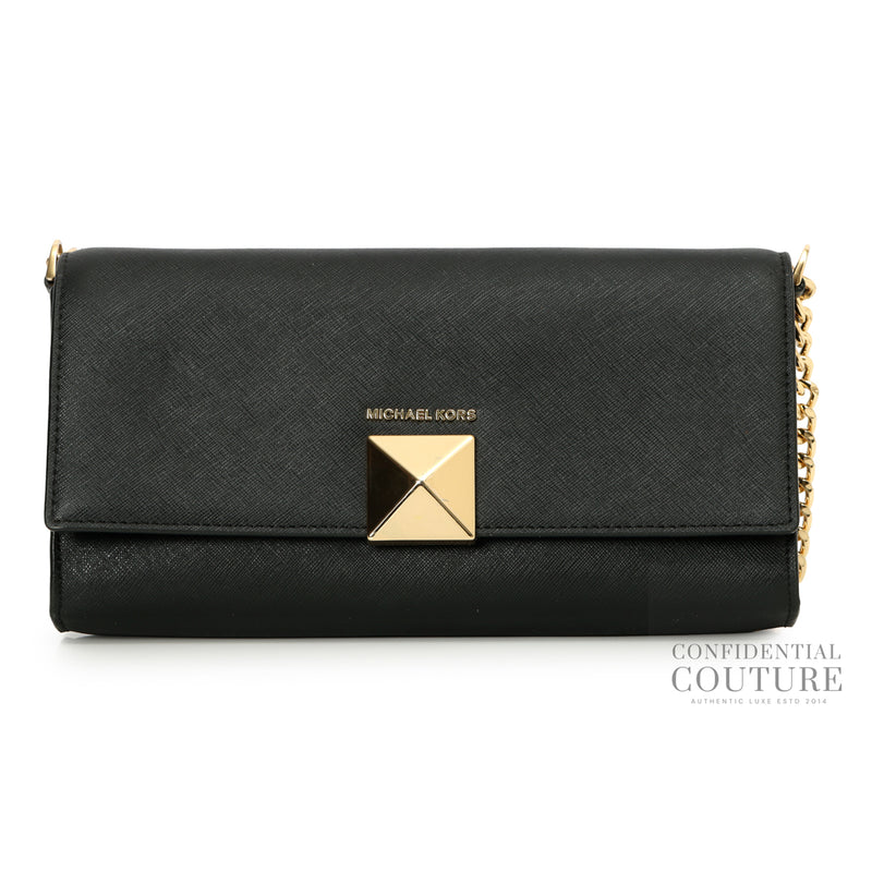 Michael Kors Black Wallet On Chain