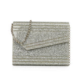 Candy Silver Glitter Clutch