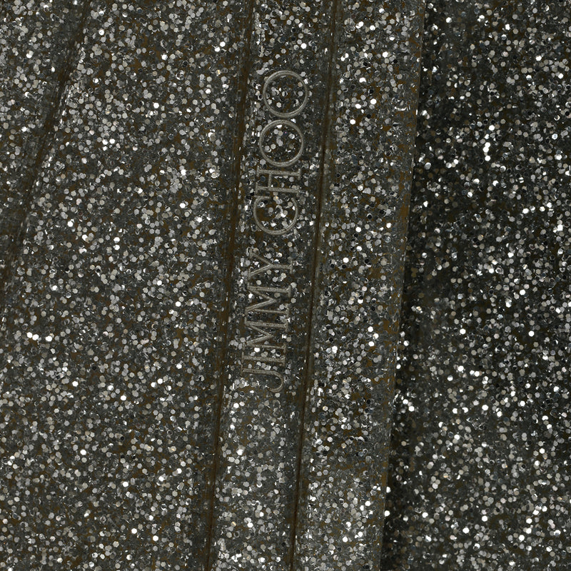 Women Jimmy Choo Candy Silver Glitter Clutch