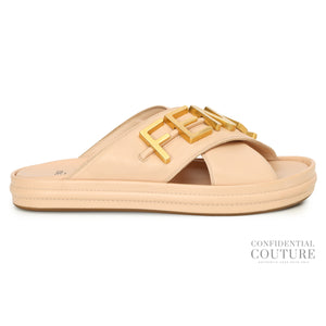 Light Rose Fendigraphy Slide Sandals | EU 40 | UK 7