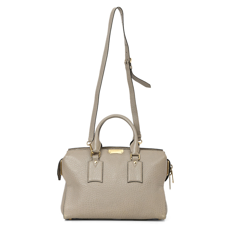 Women's Medium Clifton Insignia Grey Leather Bag