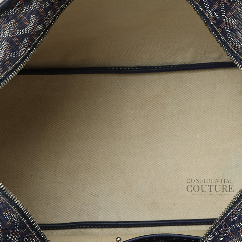 pre-loved Goyard Navy Artois MM Bag
