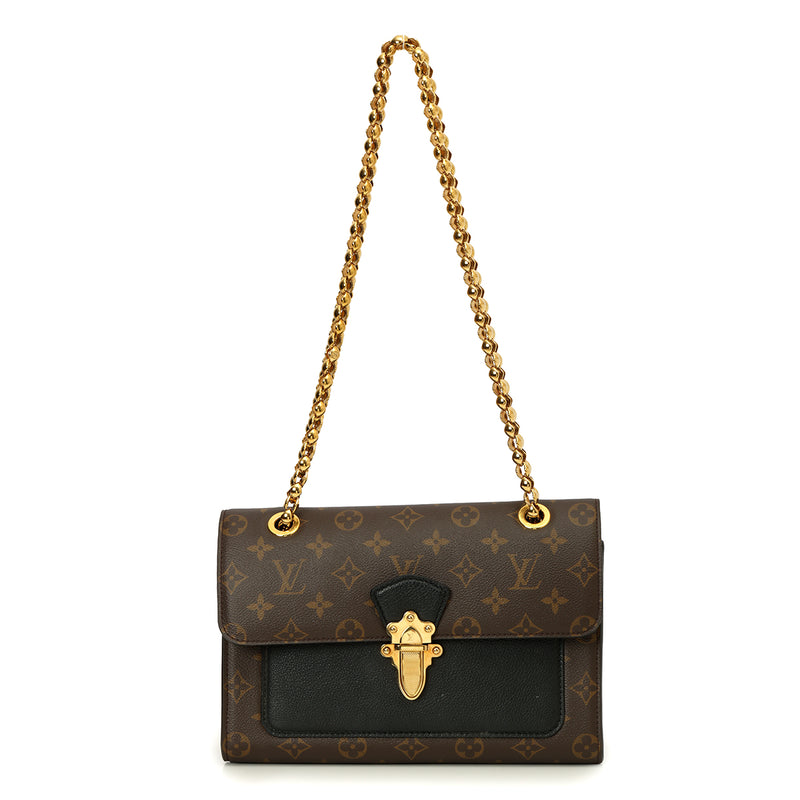 Pre loved louis vuitton victoire monogram crossbody bag medium price