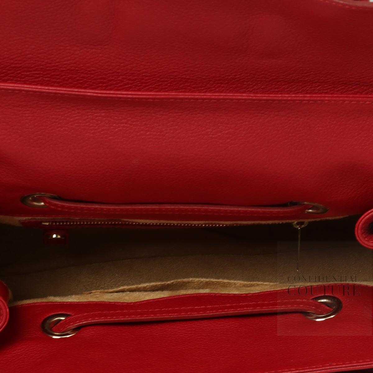 Red Rosalie Satchel Bag