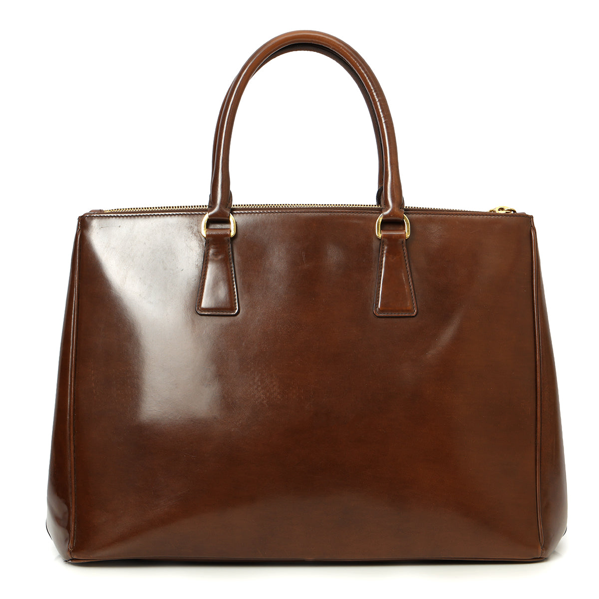 Brown Galleria Large Double Zip Tote