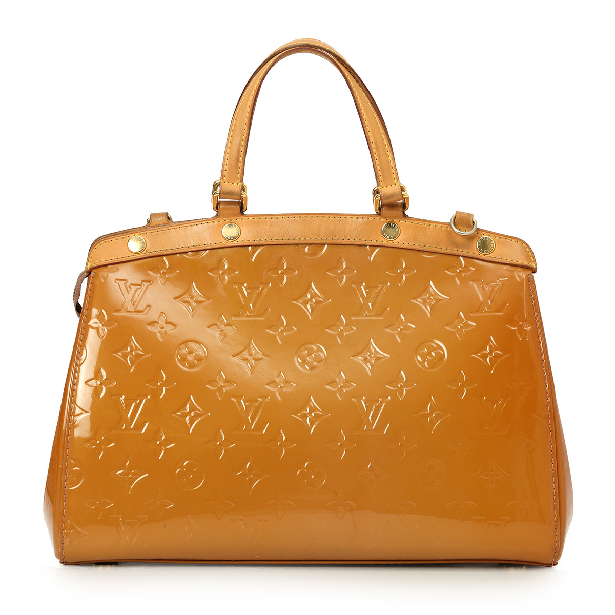 Louis Vuitton Monogram Vernis Mustard Yellow Brea MM