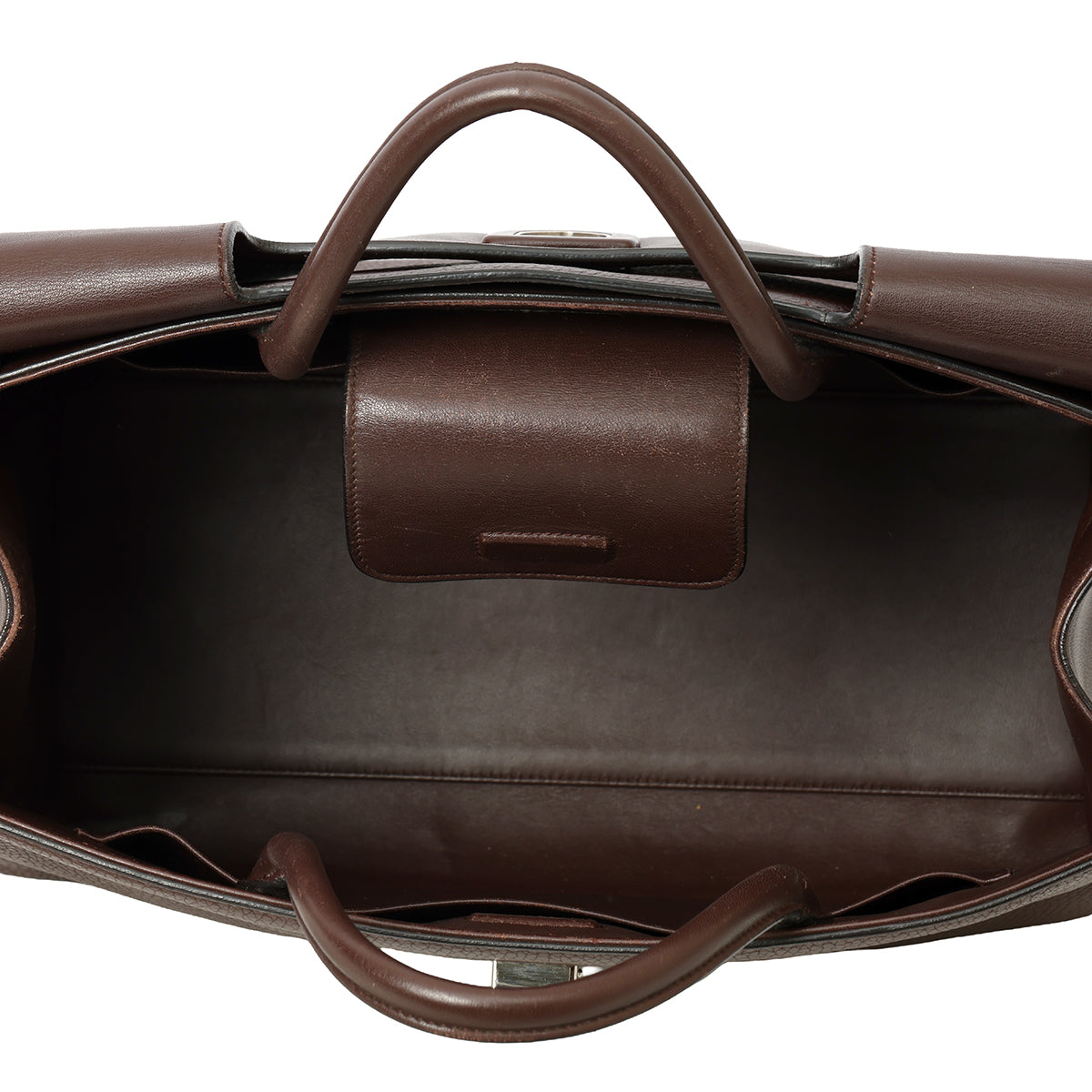 Brown Pebbled Leather Diorever Large Bag