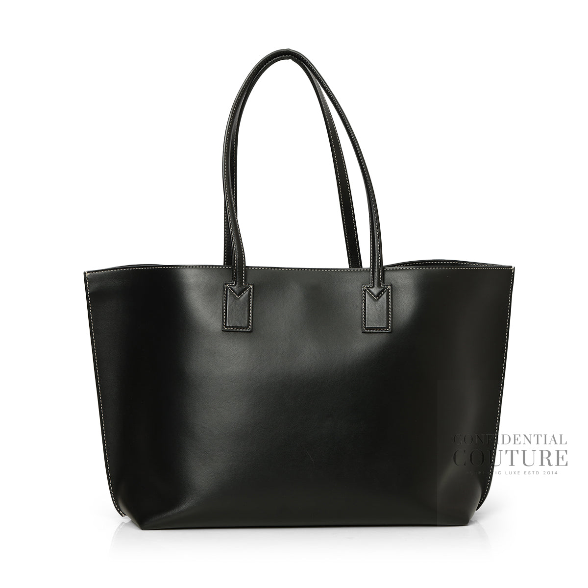 Black Medium Soft TB Tote Bag