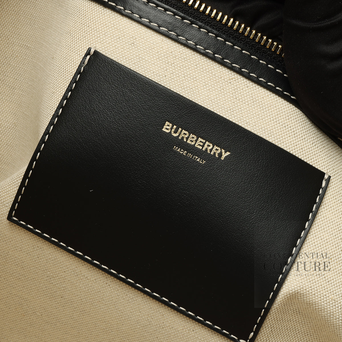 Black Medium Soft TB Tote Bag