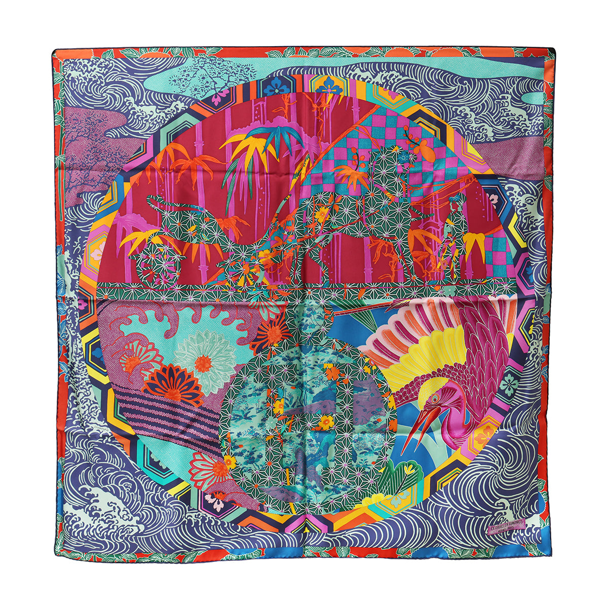 Ex Libris In Kimono Silk Scarf