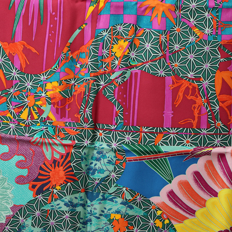 Ex Libris In Kimono Silk Scarf