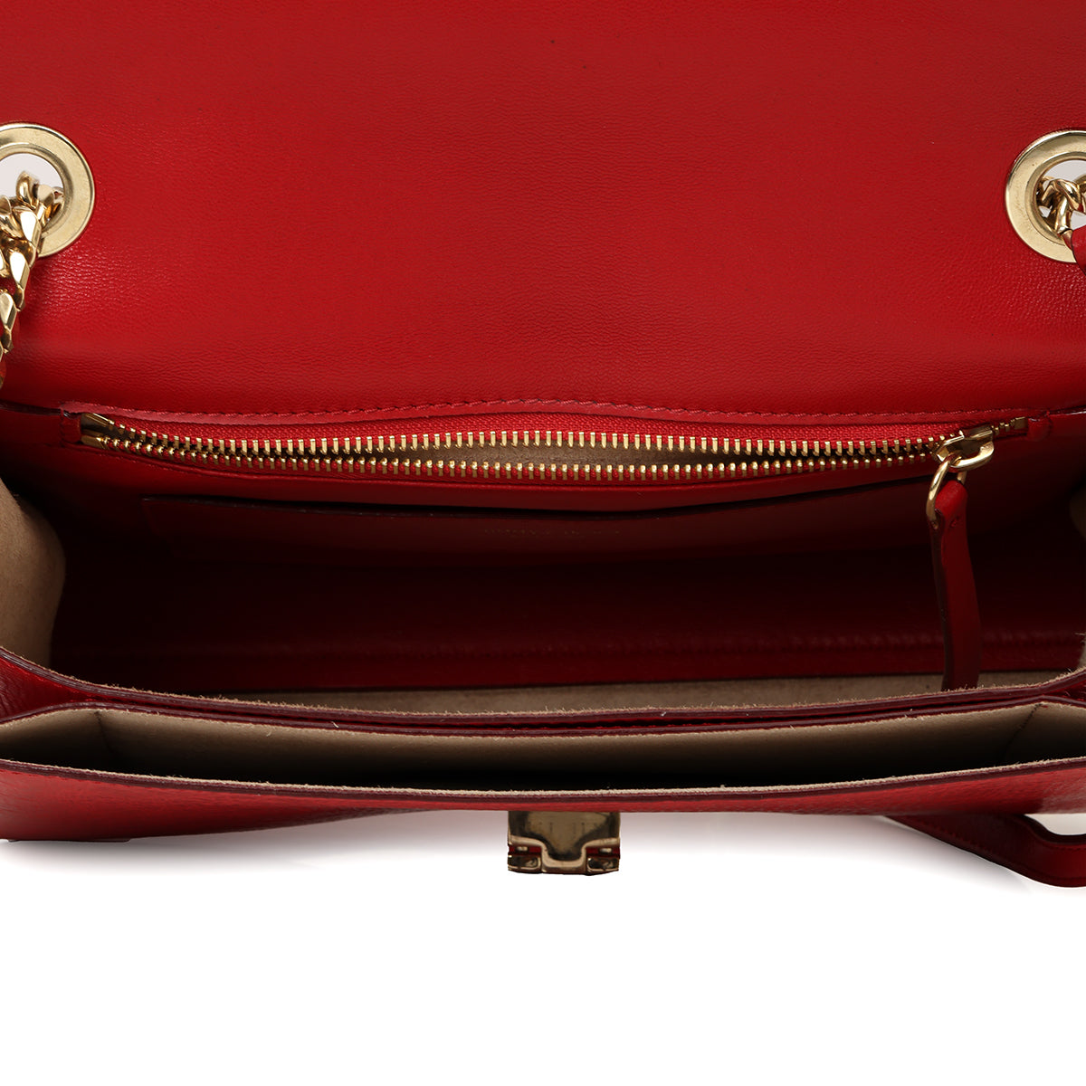 Rebel Red Leather Shoulder Bag