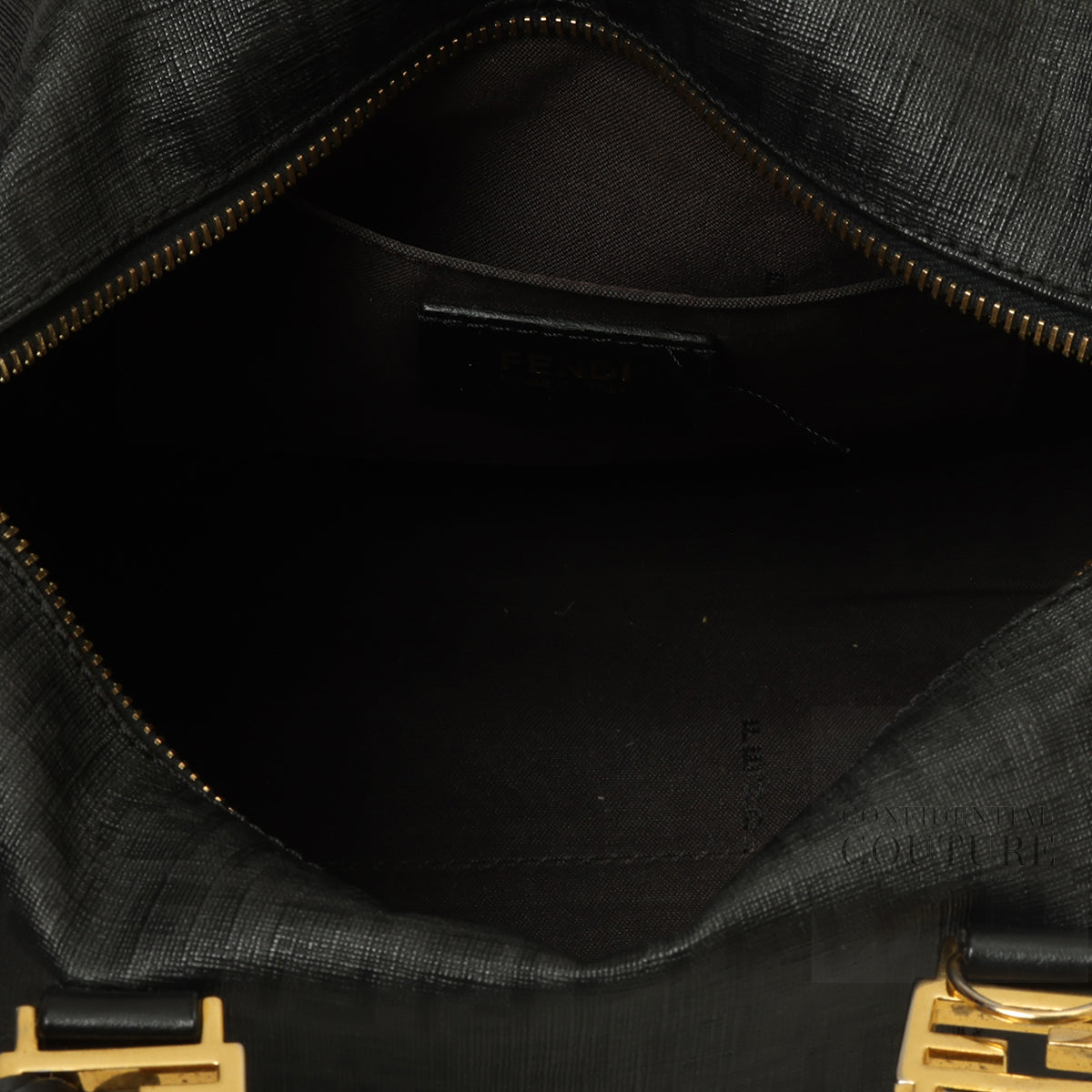 Black Noccino Zucchino Spalmati Coated Canvas Forever Bauletto Boston Bag