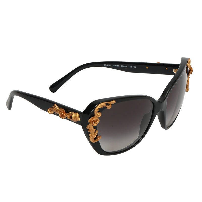 Pre-loved Dolce & Gabbana Black DG4167 Sicilian Baroque Women's Sunglasses