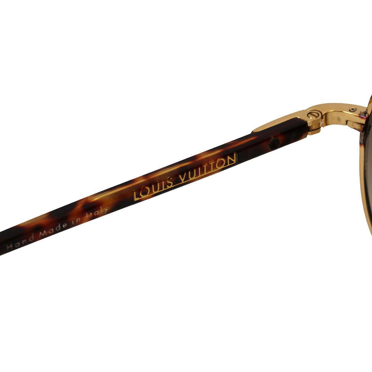 Monogram Gold Gradiant Brown Aviators