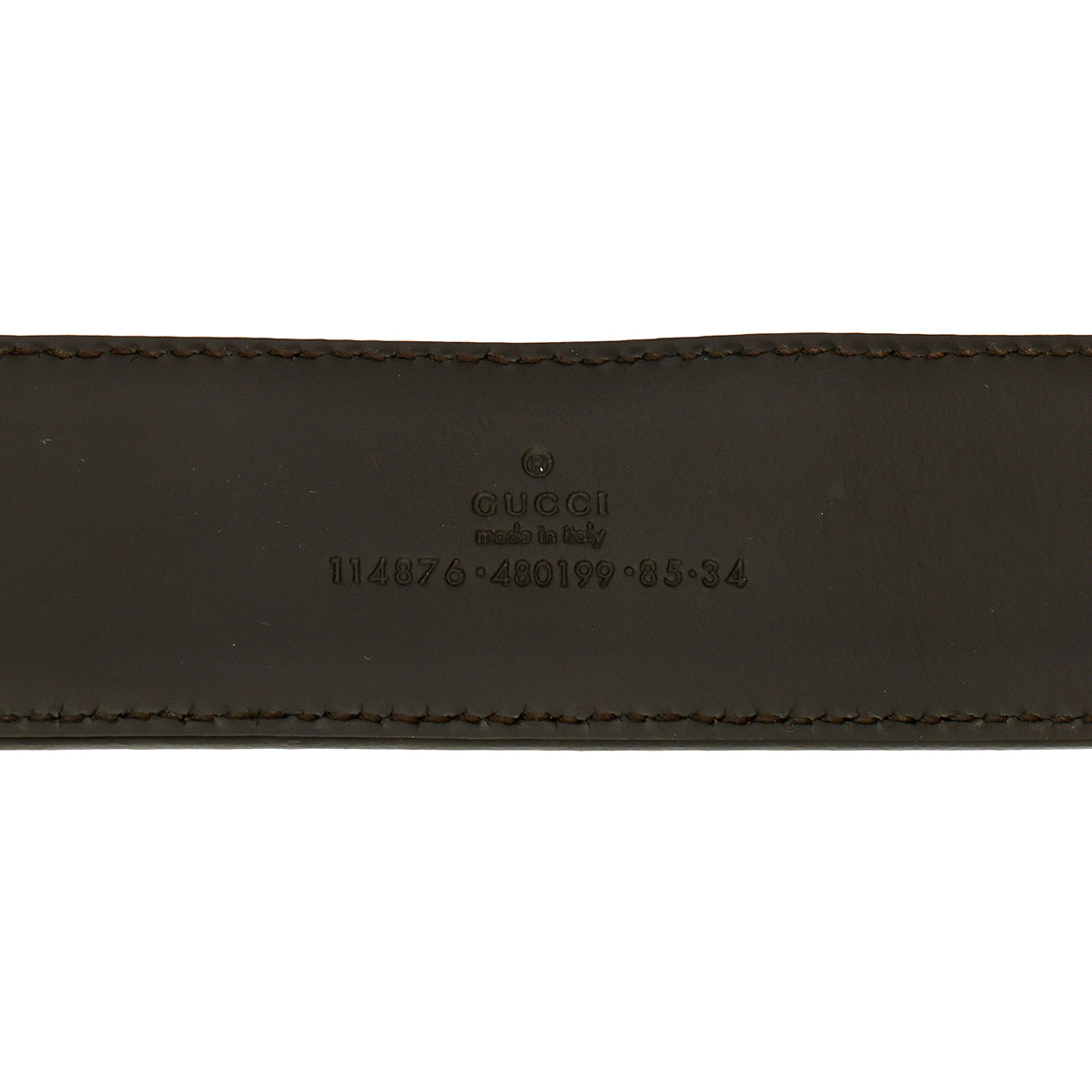 GG Canvas & Leather Waist Belt- 34