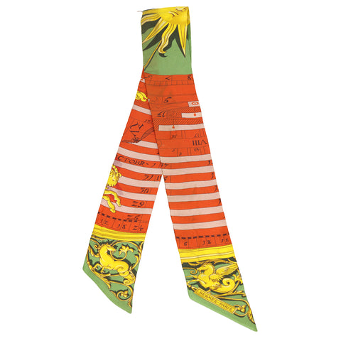 Sun Multicolor 100% Silk Twilly