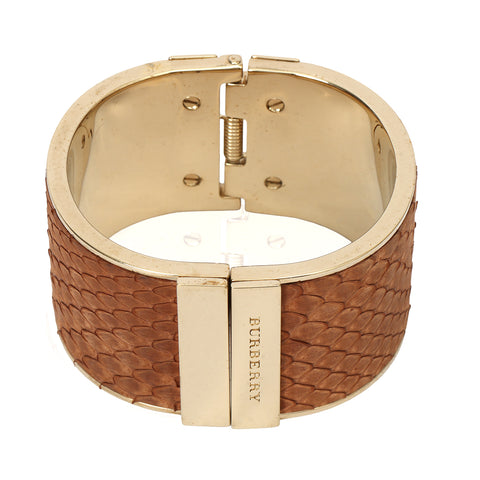 Brown Python Cuff Bracelet