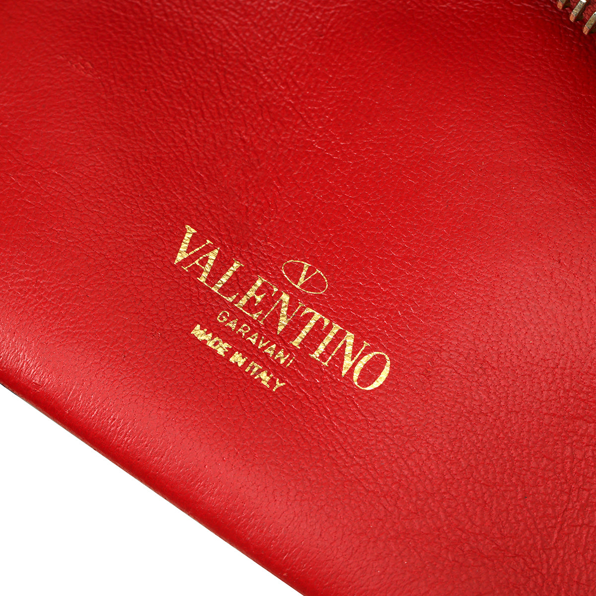 Small Red Vlogo Walk Calfskin Tote Bag