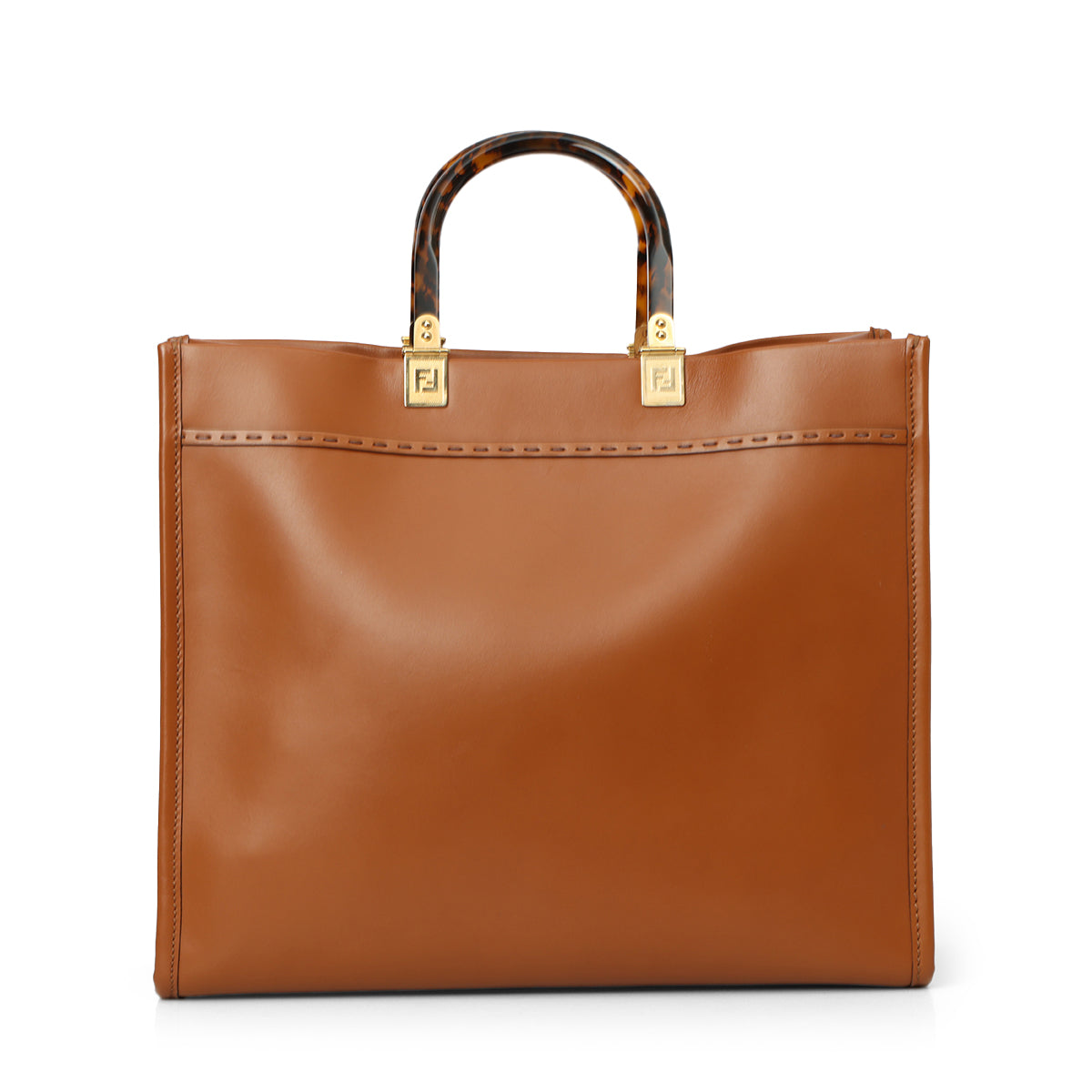 Sunshine Medium Brown Calf Leather Tote bag