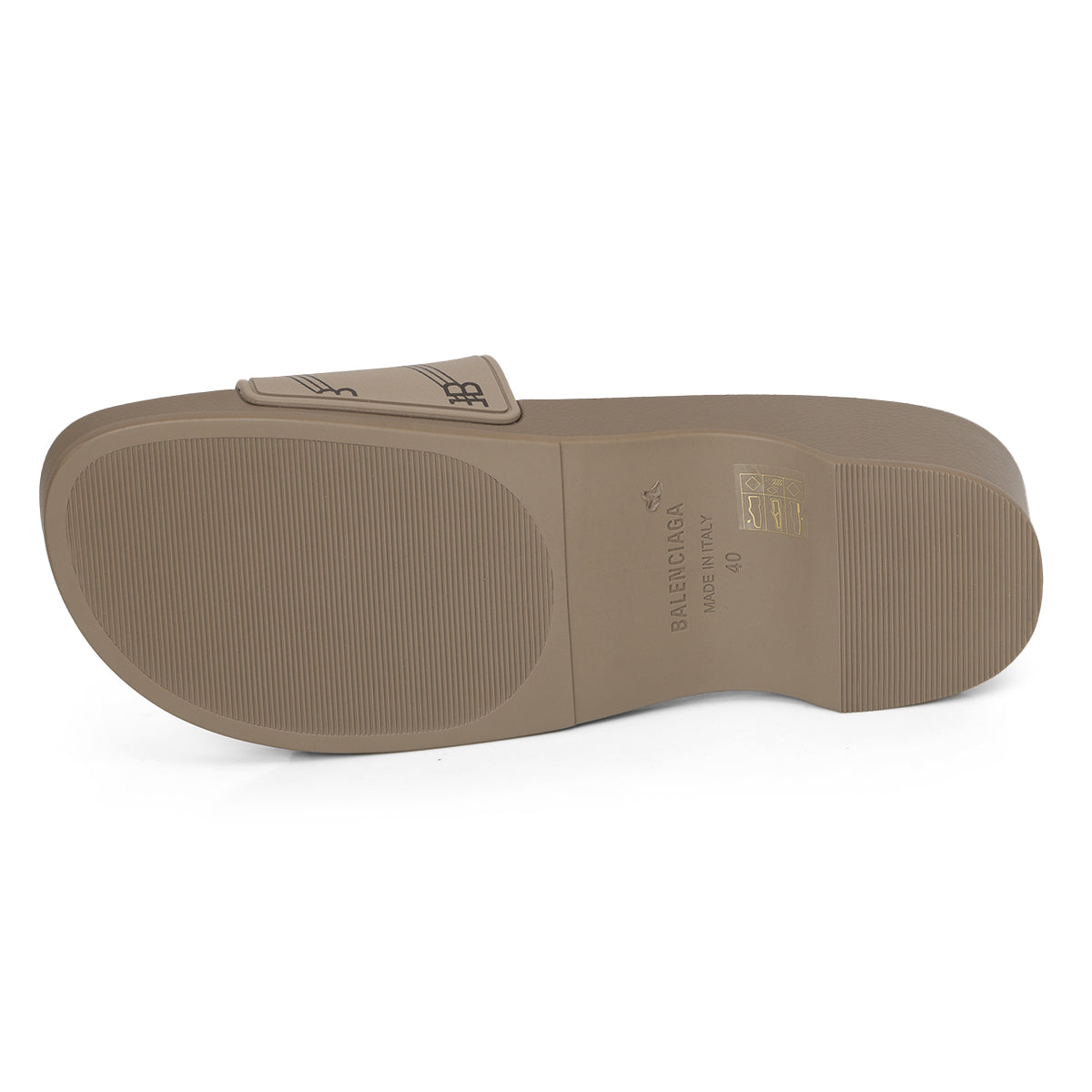 BB Greige Pool Clog Slide Sandal EU 40