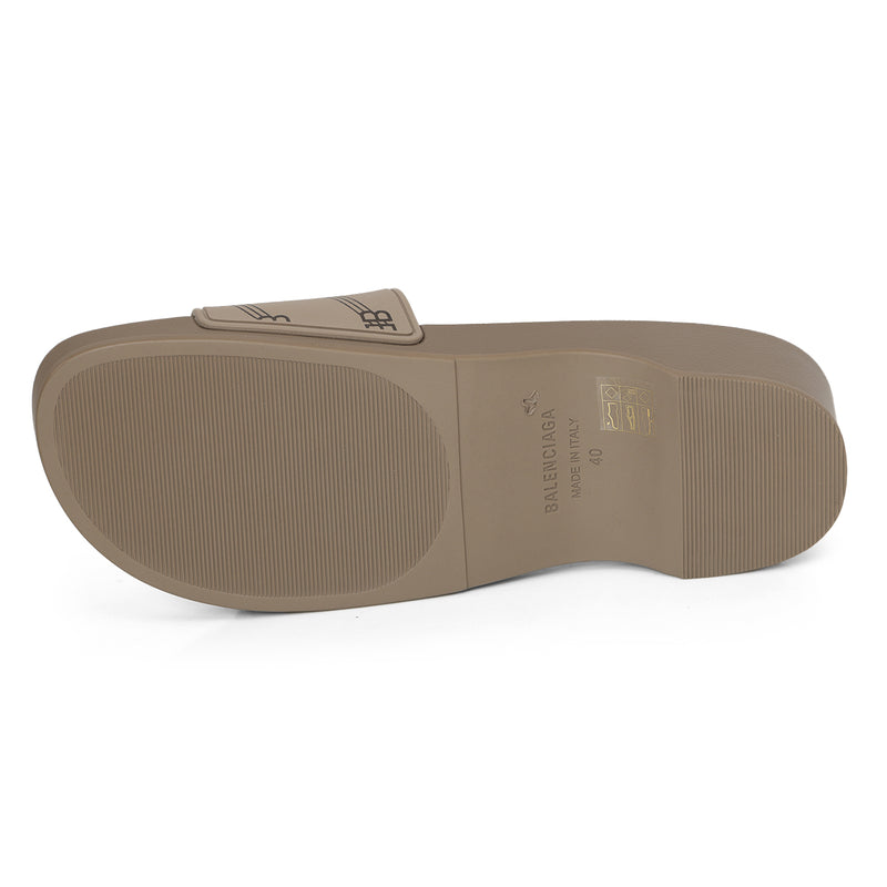 BB Greige Pool Clog Slide Sandal EU 40