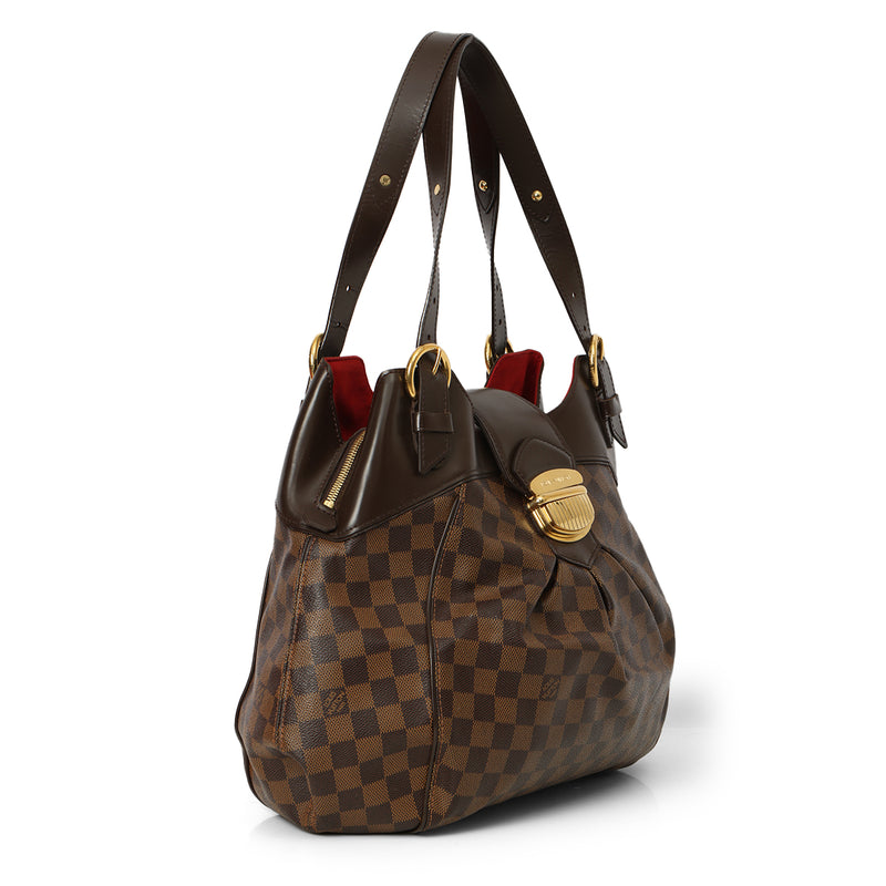 Pre-loved Louis Vuitton Damier Ebene Canvas Sistina GM Bag