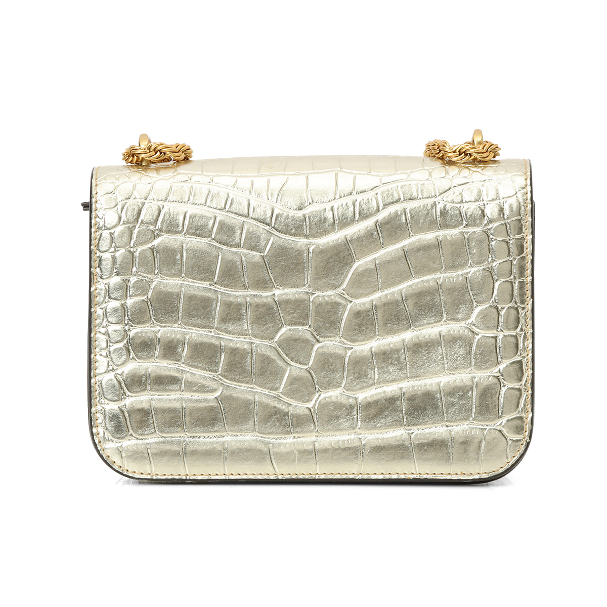 Croc-Embossed Eleanor Small Convertible Shoulder Bag