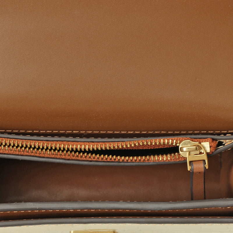 Croc-Embossed Eleanor Small Convertible Shoulder Bag