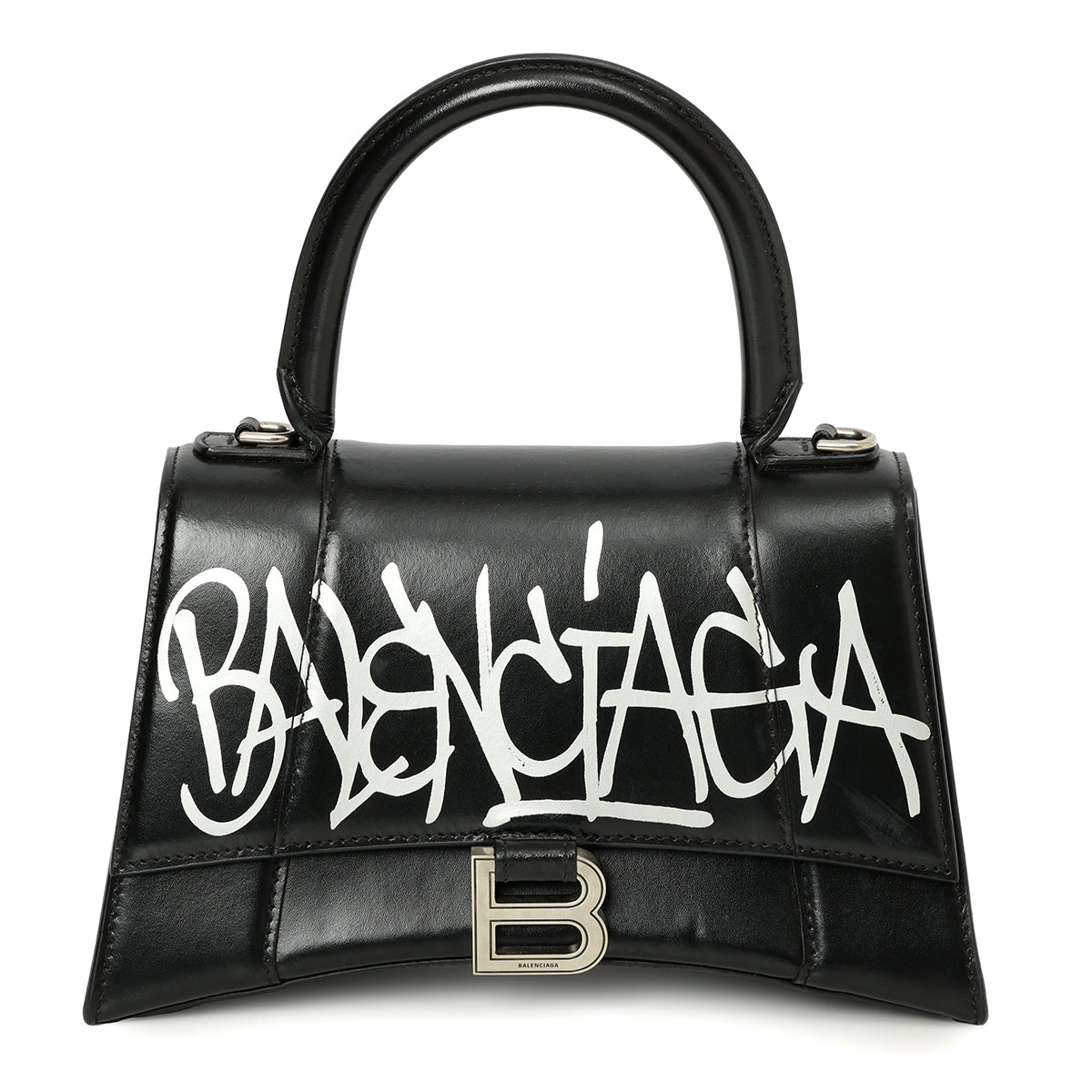 Balenciaga Graffiti Hourglass Small Top Handle Bag