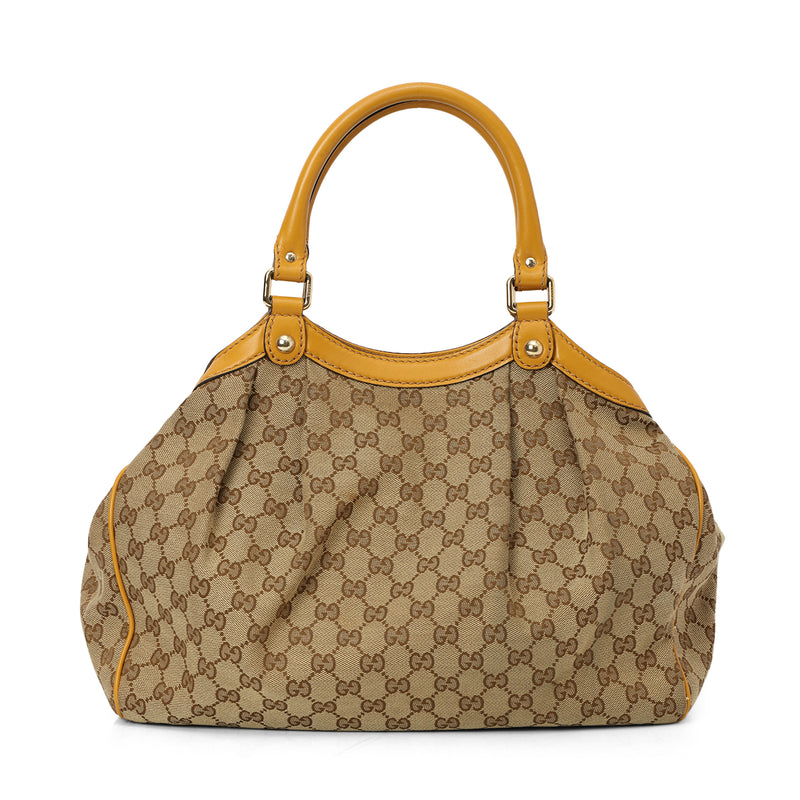 GG Canvas Small D-Ring Bag