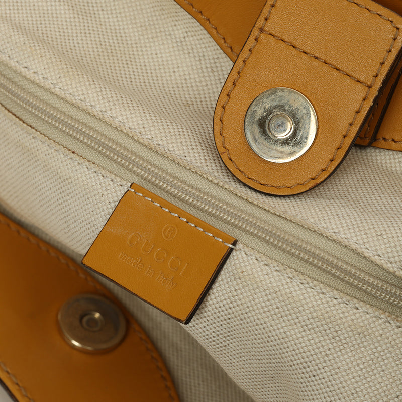 Pre loved gucci gg canvas small d ring bag price