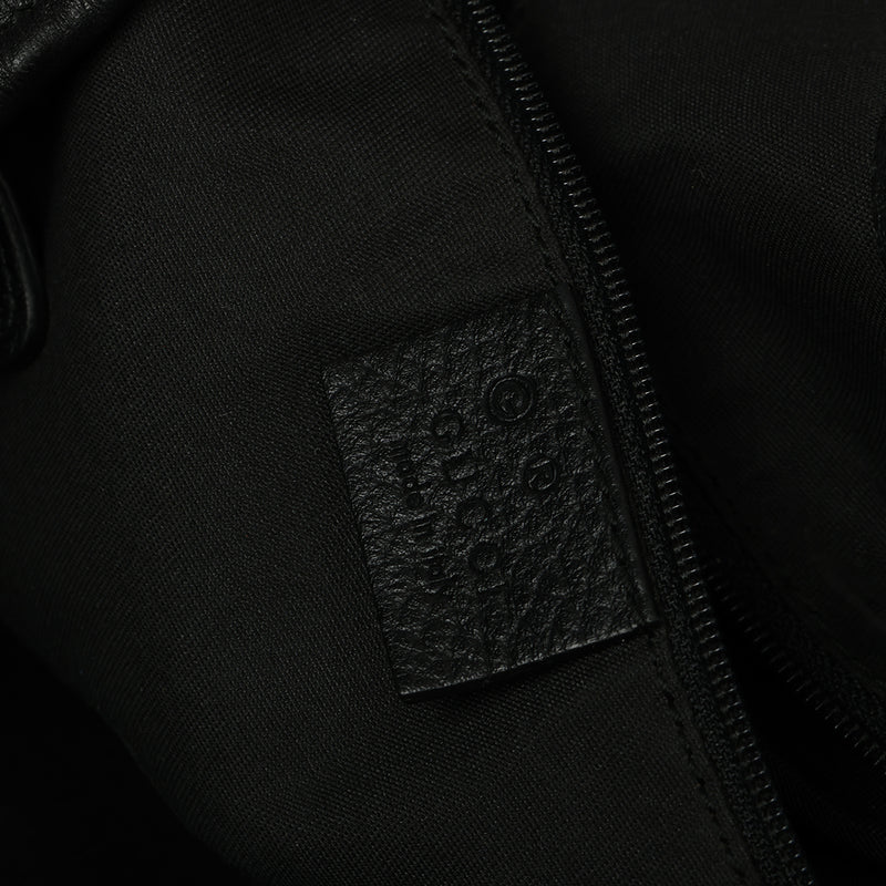 Medium Black Leather Pelham Shoulder Bag