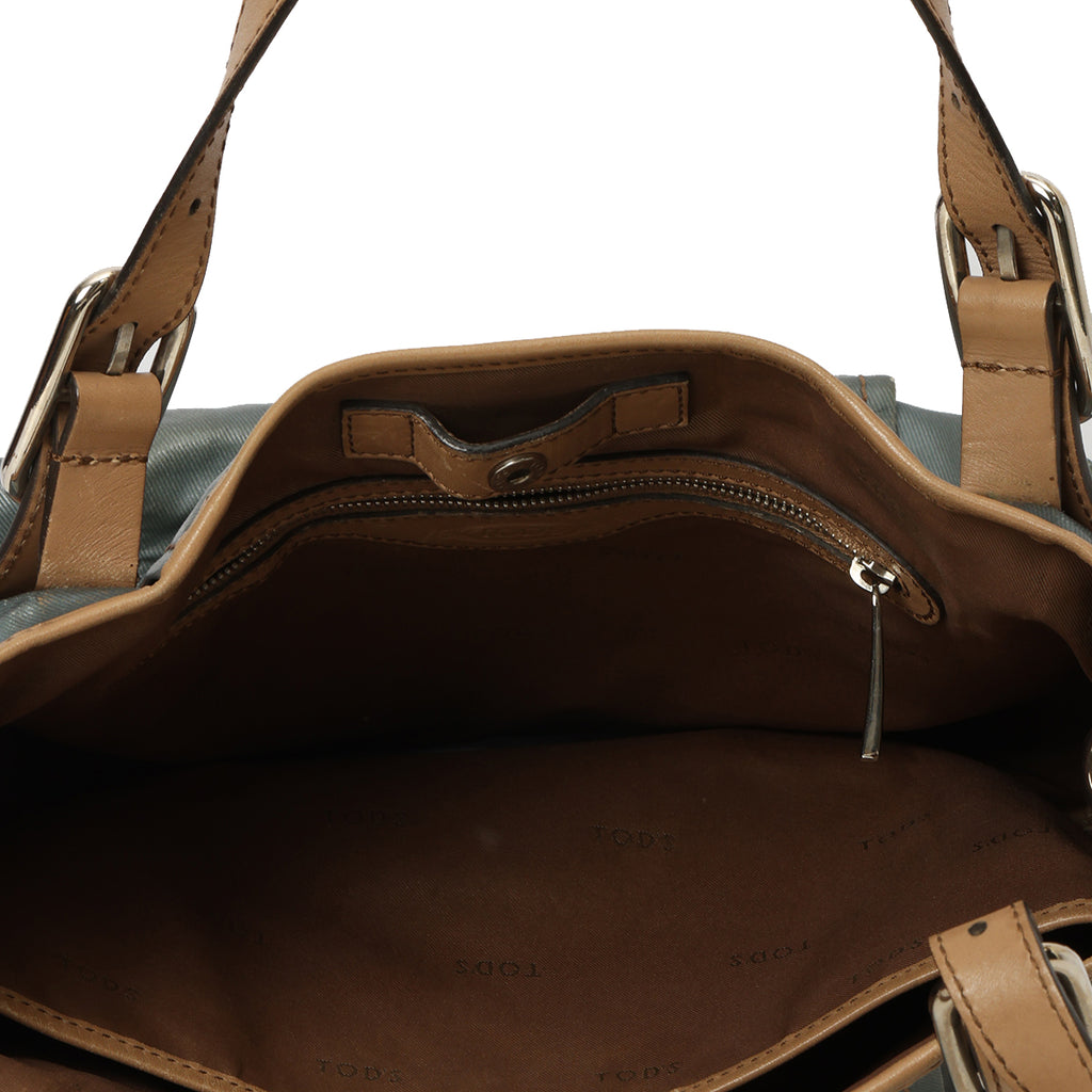 Shop Pre-Owned Authentic Tods Coated Canvas G-Bag Sacca