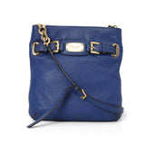 Hamilton Blue Pebble Leather Crossbody Mini