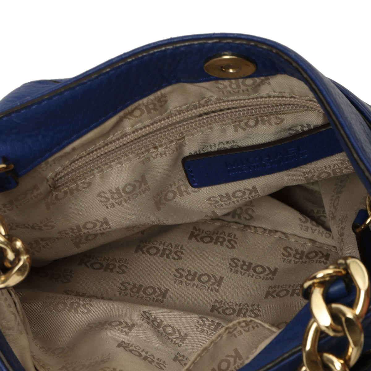 Hamilton Blue Pebble Leather Crossbody Mini