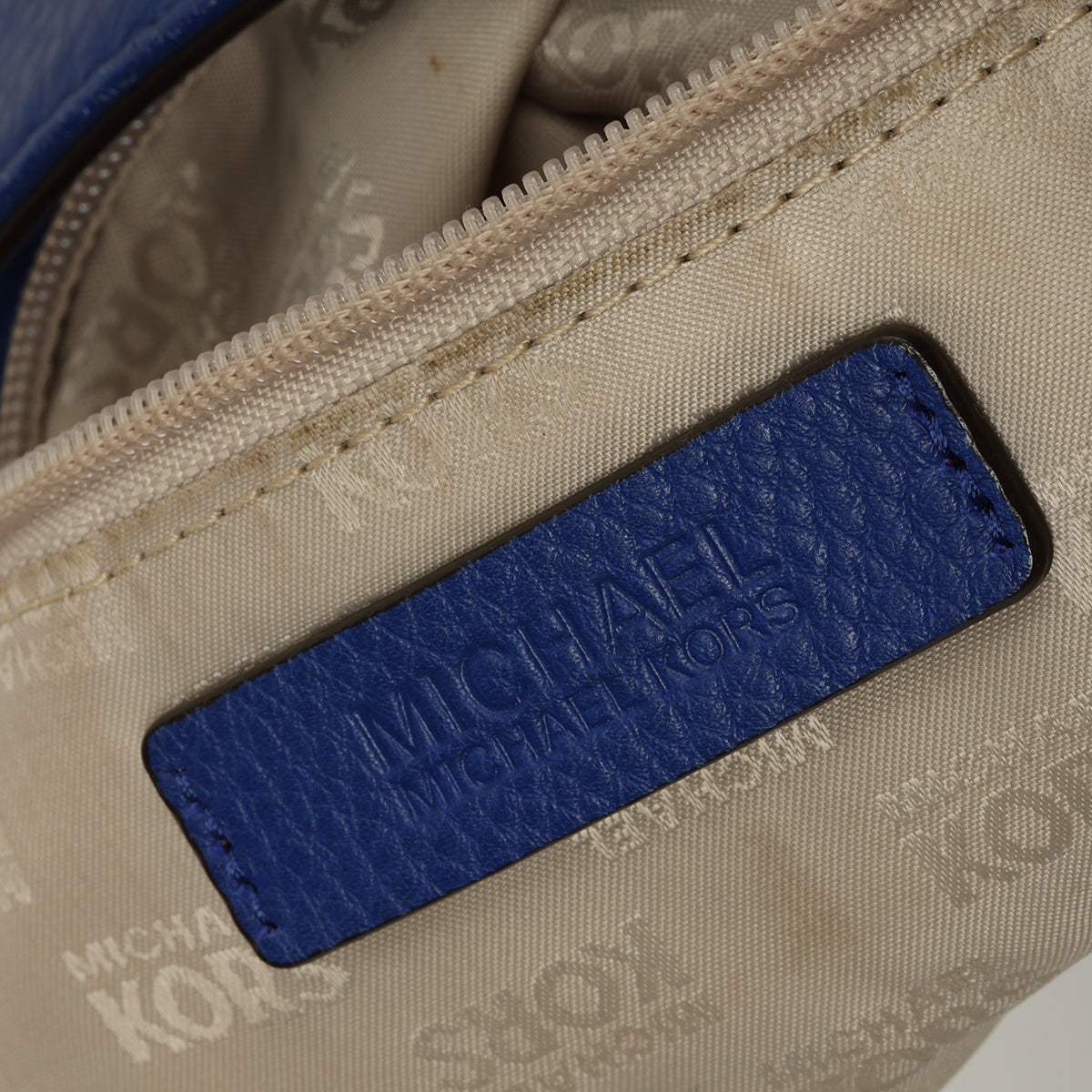 Hamilton Blue Pebble Leather Crossbody Mini