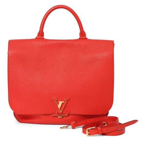 Red Taurillon Leather Volta Bag