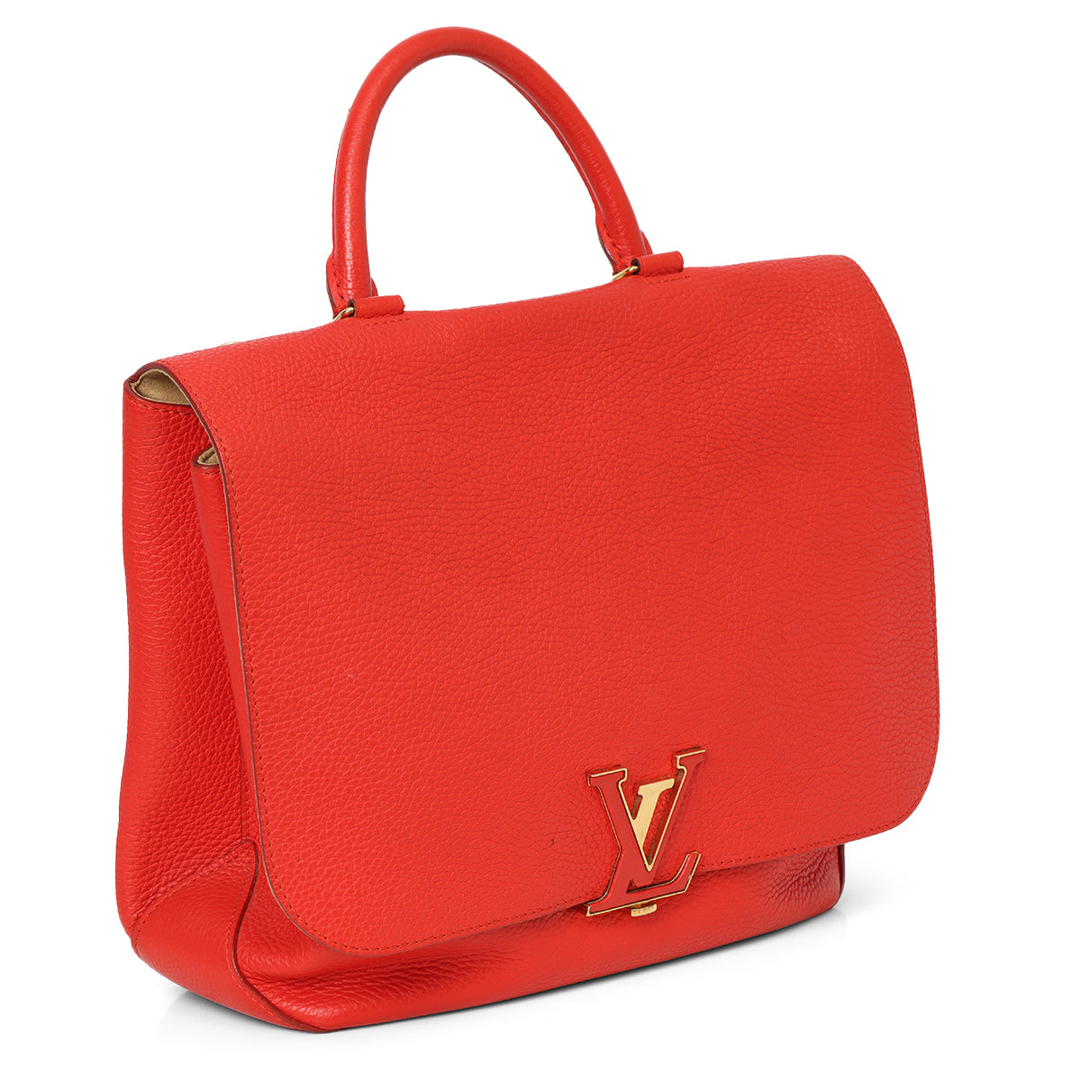Red Taurillon Leather Volta Bag