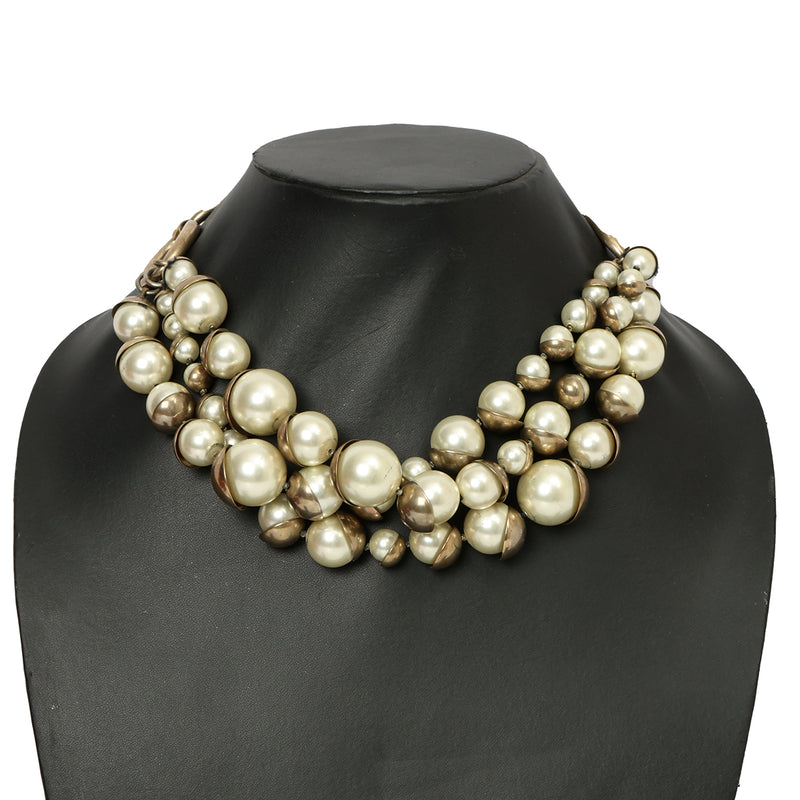 Pre-loved Christian Dior Mise En Dior Pearl Necklace
