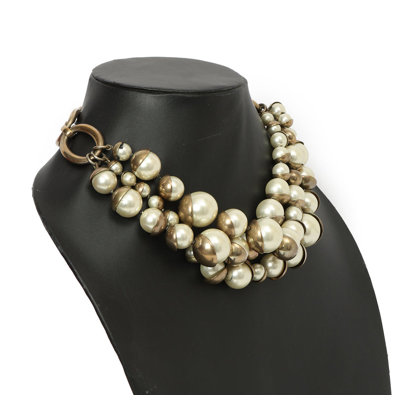 Christian Dior Mise En Dior Pearl Necklace