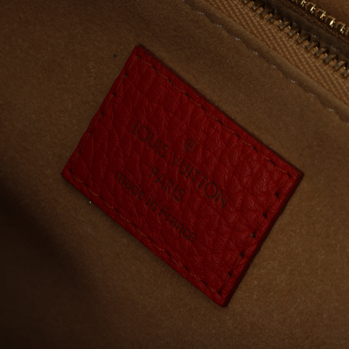 Red Taurillon Leather Volta Bag