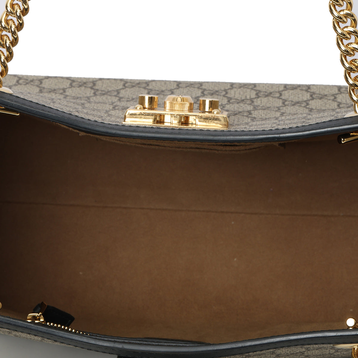 GG Canvas Large Padlock Tote Bag