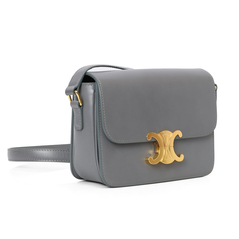 Pre-loved Celine Teen Trionphe Bag In Triomphe Canvas And Calfskin