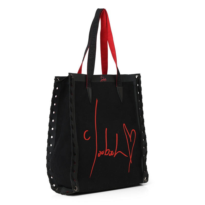 Pre-loved Christian Louboutin Canvas Tote Small